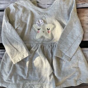 Babaluno baby girl 9-12 long sleeved dress